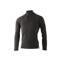 Lasting Wary Merino Wool Long Sleeve Zip Neck Top