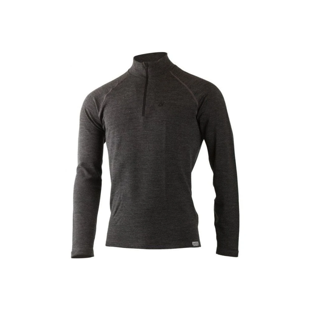 Lasting Wary Merino Wool Long Sleeve Zip Neck Top